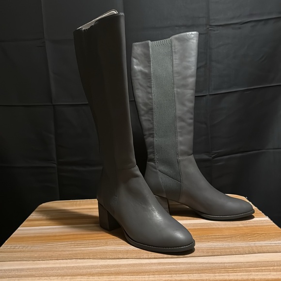 Graphite Gray Eileen Fisher Knee High Boots - Picture 2 of 4